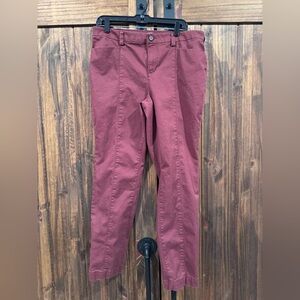 Duluth Trading Co Wine Straight-Leg Pants